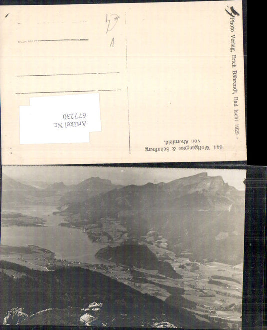 677230,Foto-AK Wolfgangsee Schafberg v. Ahornfeld b. Bad Ischl pub Bährendt 644