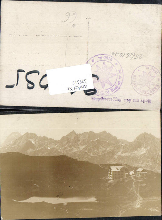 677317 Photo postcard Rappensee area near Einödsbach Oberstdorf Birgsau
