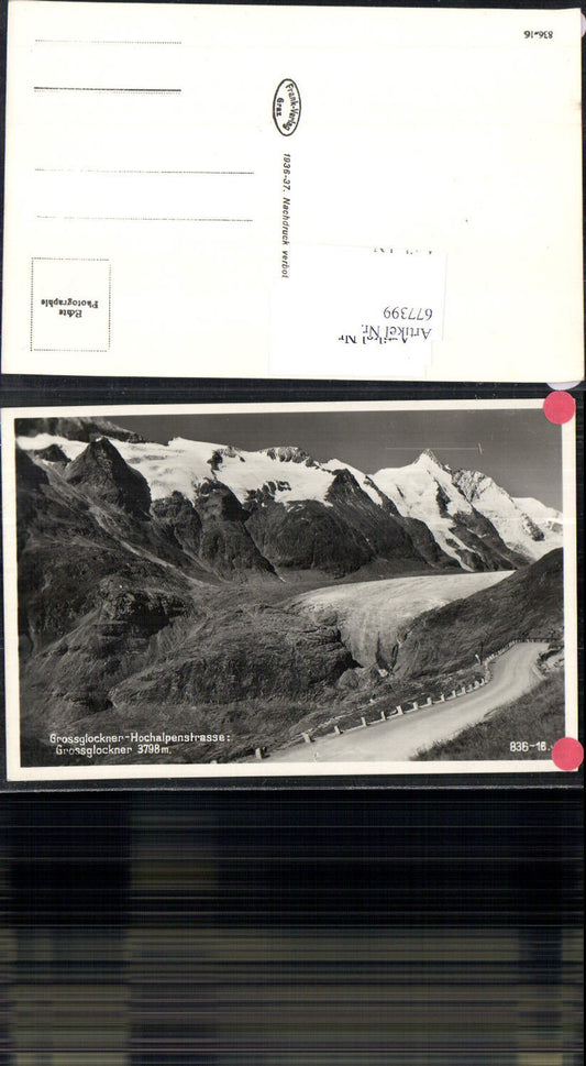 677399 Grossglockner Hochalpenstrasse Gletscher Zunge