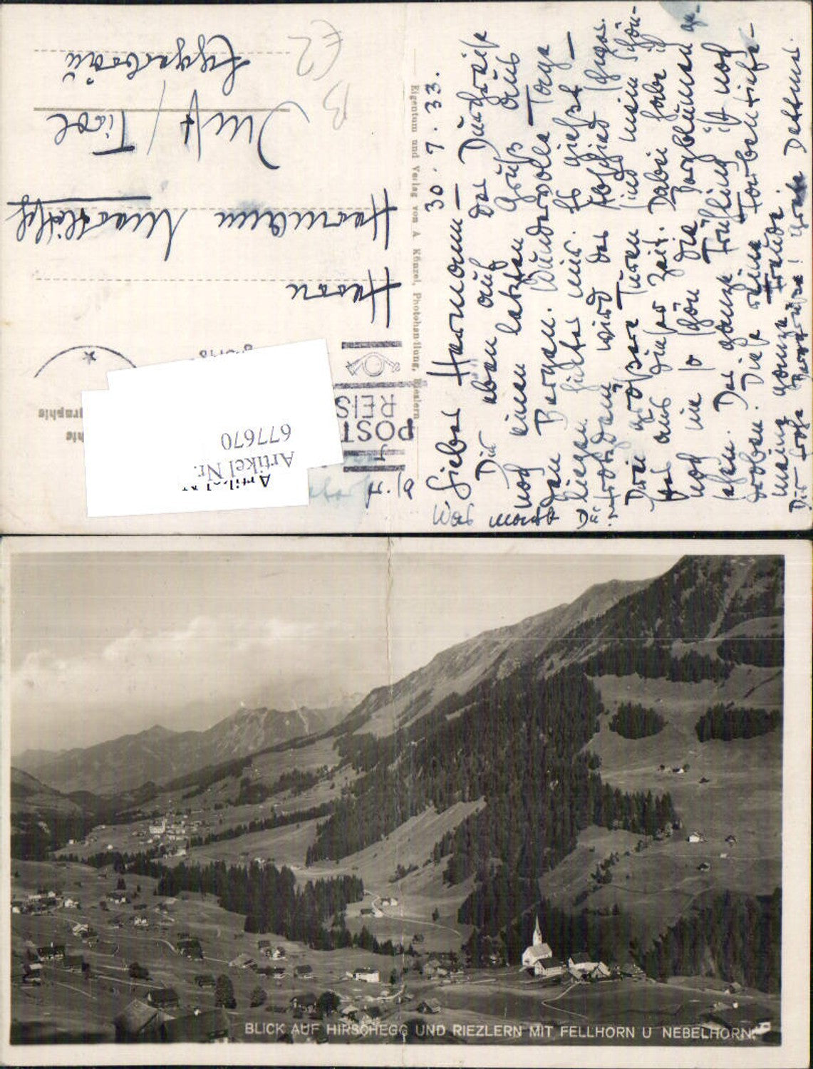 Alte Ansichtskarte – Old Postcard