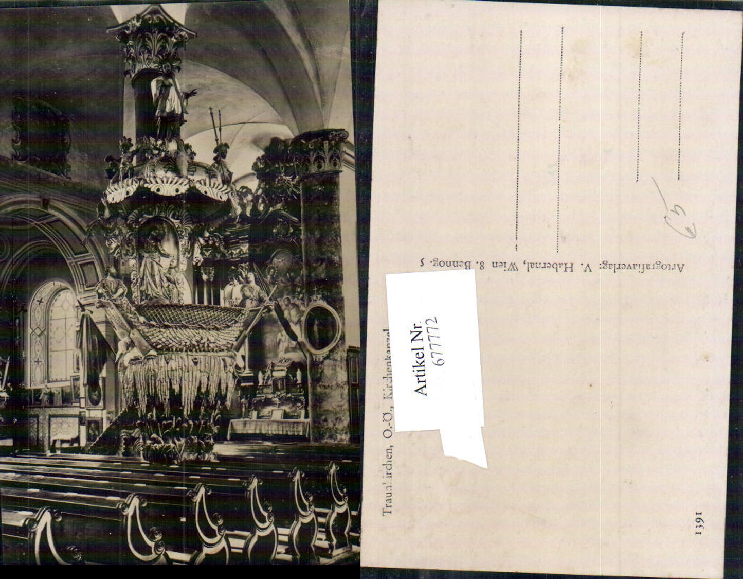 677772 Traunkirchen am Traunsee Kirchenkanzel Kanzel