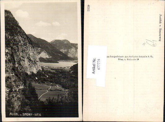 677774 Ausblick v. Simony Weg b. Gosau Hallstatt