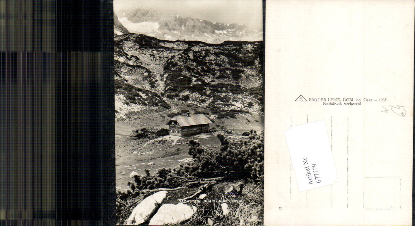 677779 Dachstein Gjaidalpe b. Hallstatt Gosau