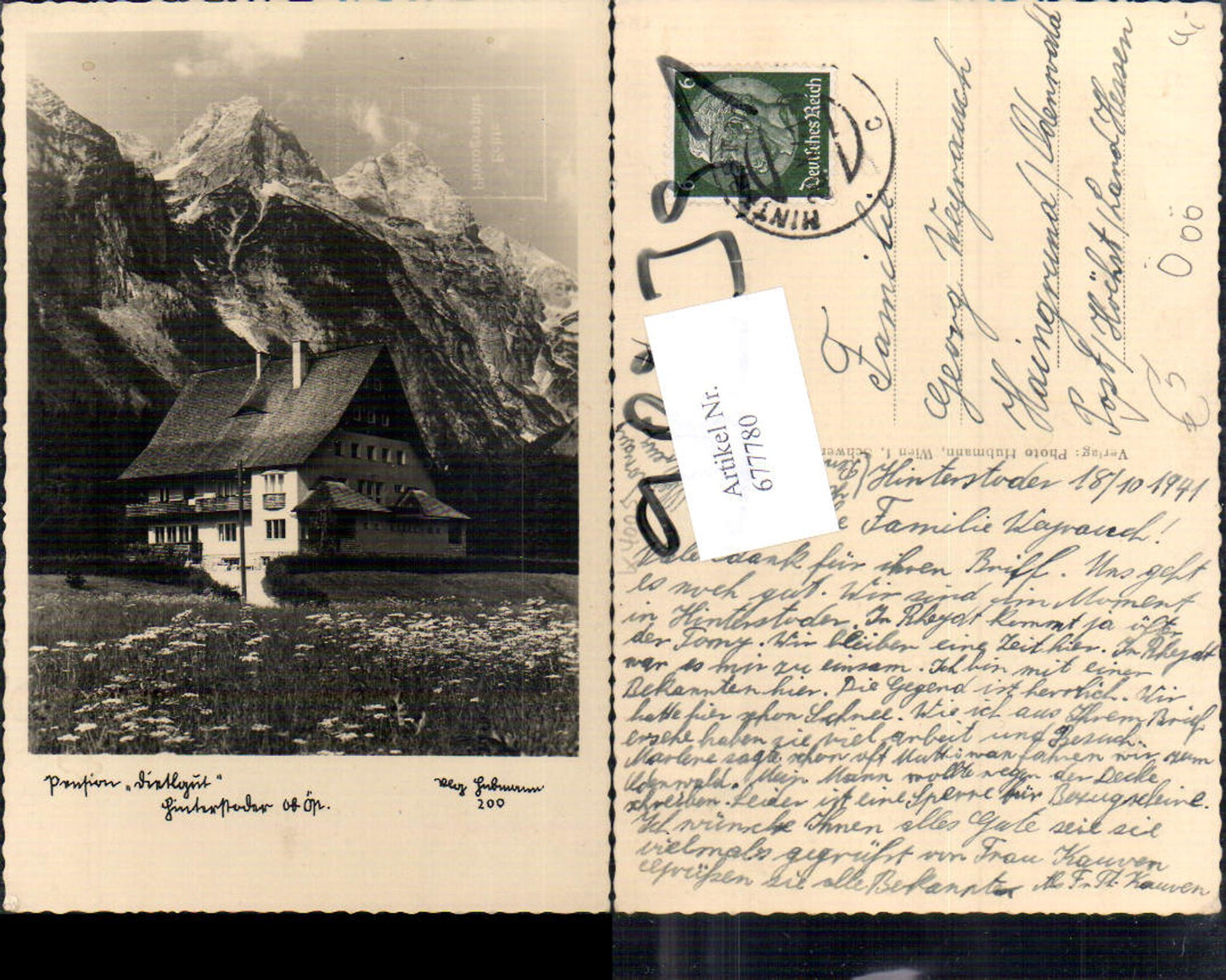 677780 Hinterstoder Dietlgut Pension pub Hubmann 200