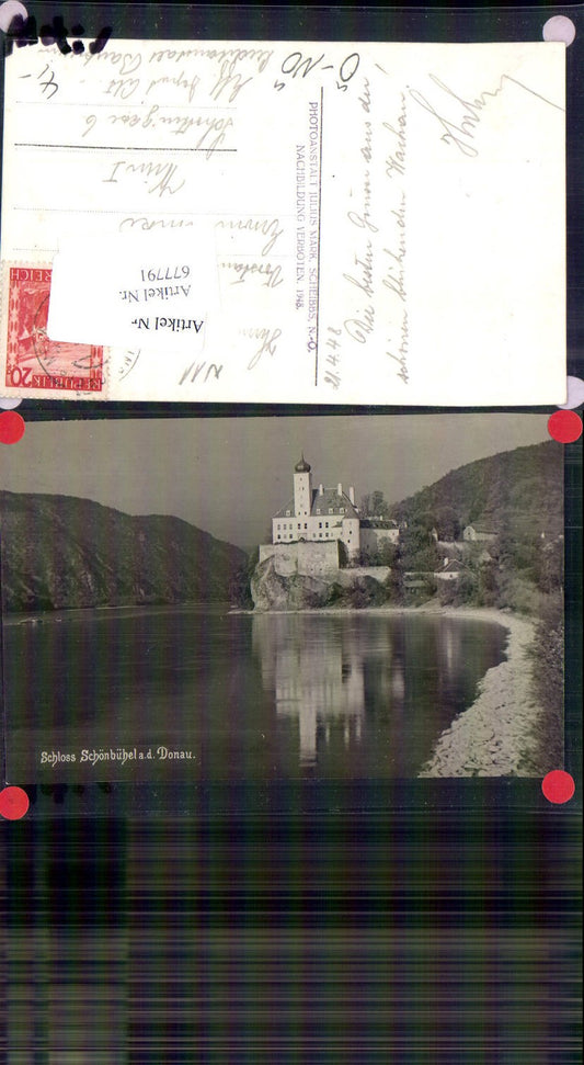 677791 Foto-AK Schloss Schönbühel an der Donau Aggsbach-Dorf