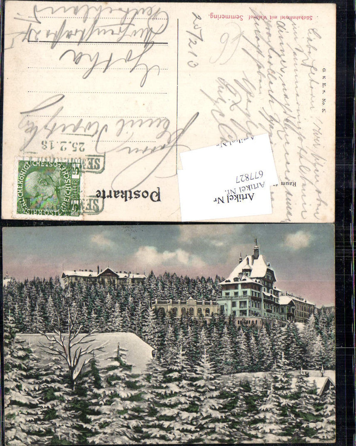 677827 Semmering Südbahnhotel Hotel