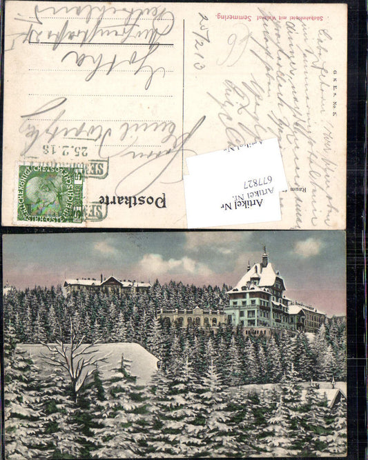 677827 Semmering Südbahnhotel Hotel