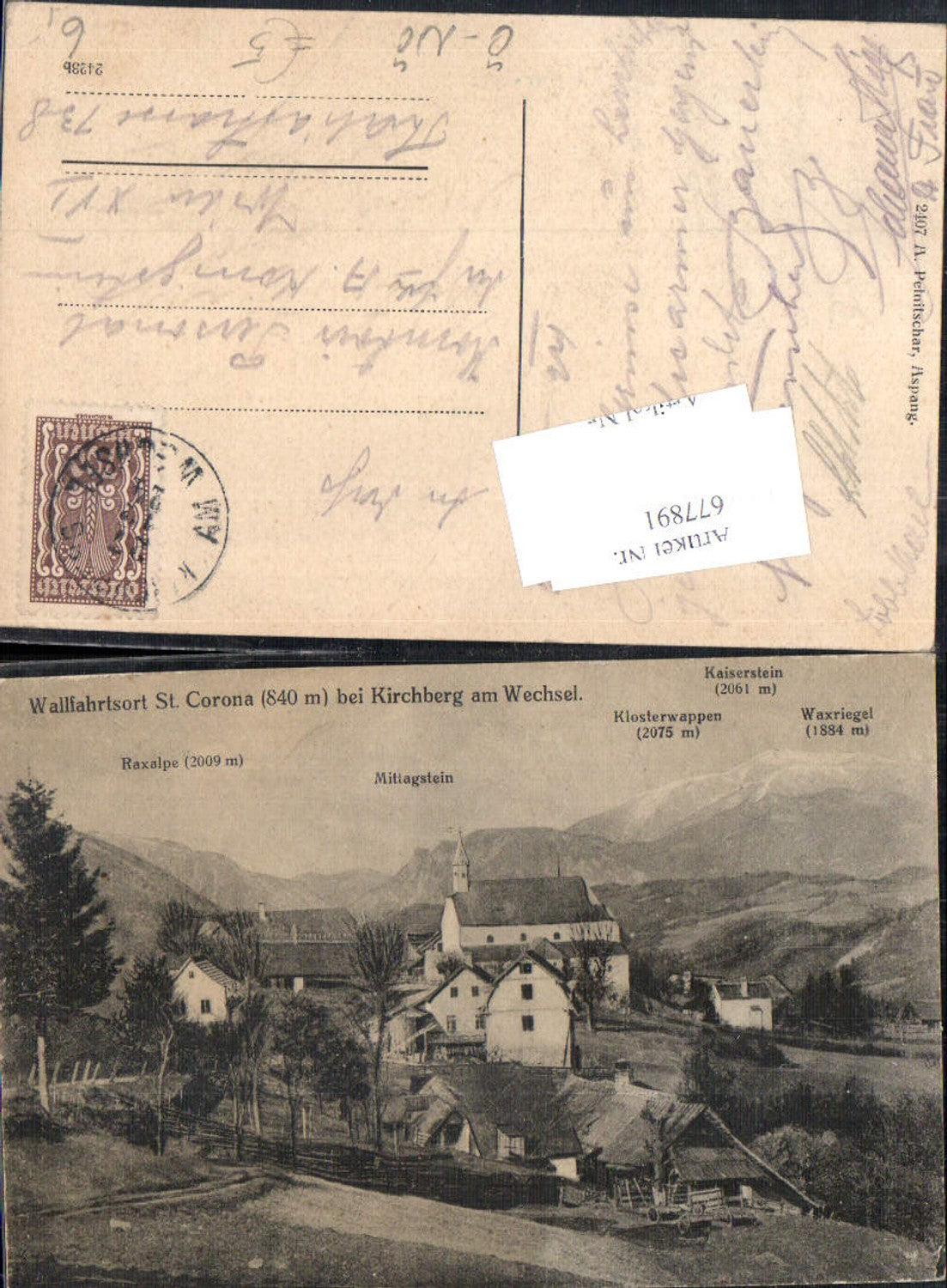 677891 St. Corona am Wechsel b. Kirchberg am Wechsel