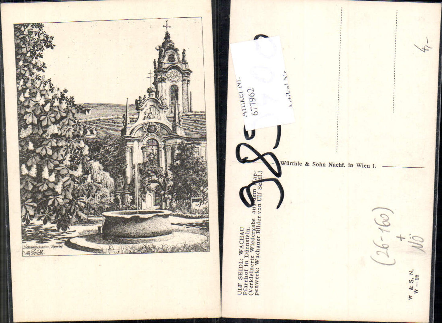 677962 Künstler AK Ulf Seidl Wachau Dürnstein an der Donau