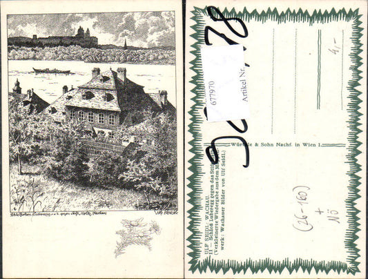 677970 Künstler AK Ulf Seidl Wachau Schloss Luberegg Melk Emmersdorf a.d. Donau