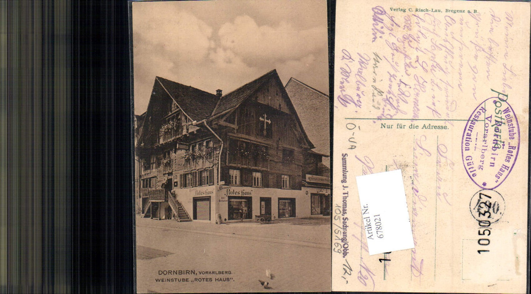 Alte Ansichtskarte – Old Postcard