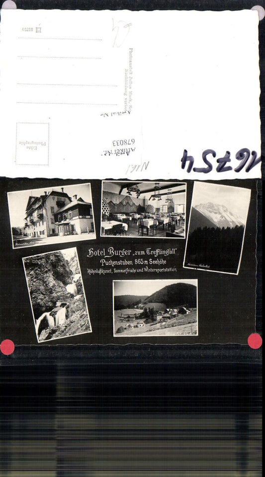 678033 Puchenstuben Hotel Burger zum Trefflingfall