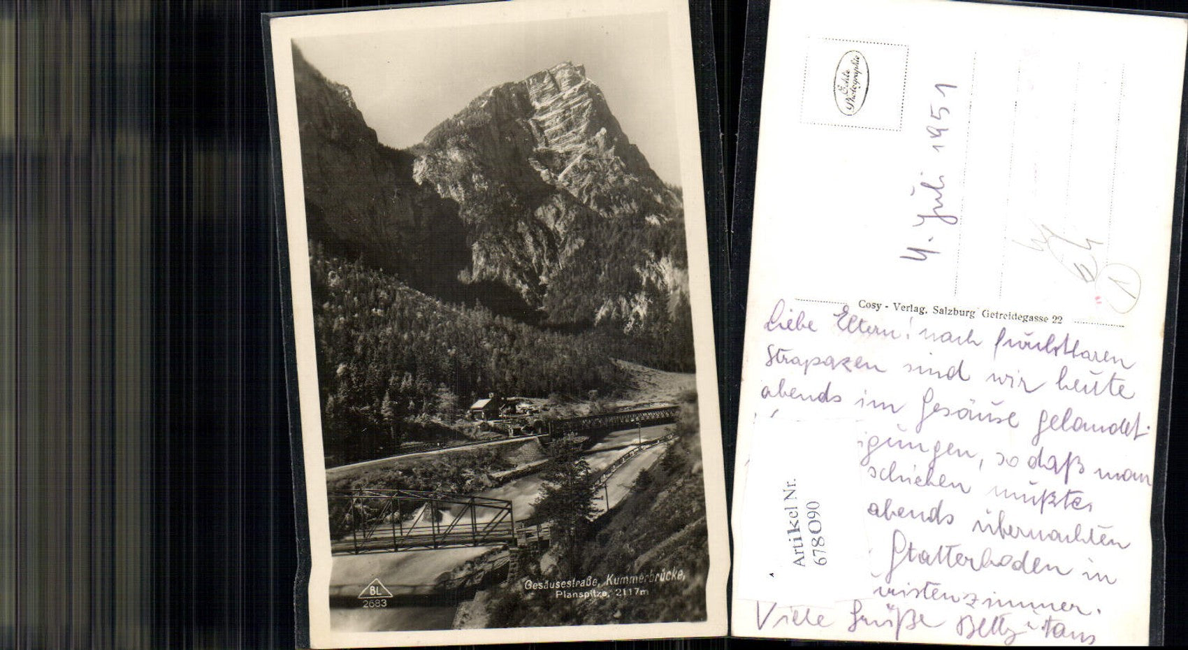 Alte Ansichtskarte – Old Postcard