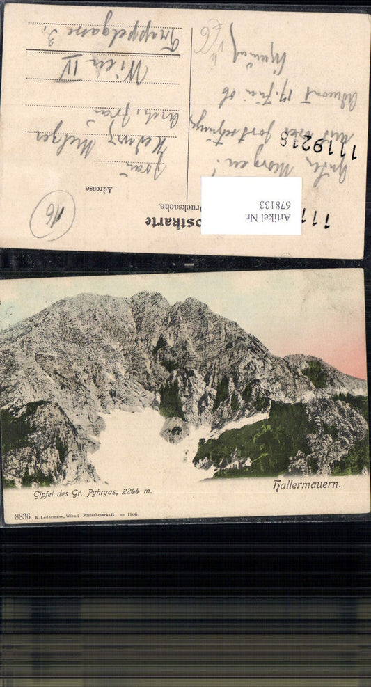 678133 Hallermauern Gr. Pyhrgas Spital am Pyhrn Windischgarsten Ledermann 8836