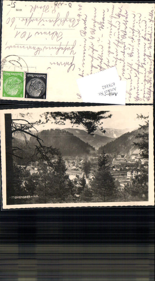678162 Foto-AK Hohenberg 1940