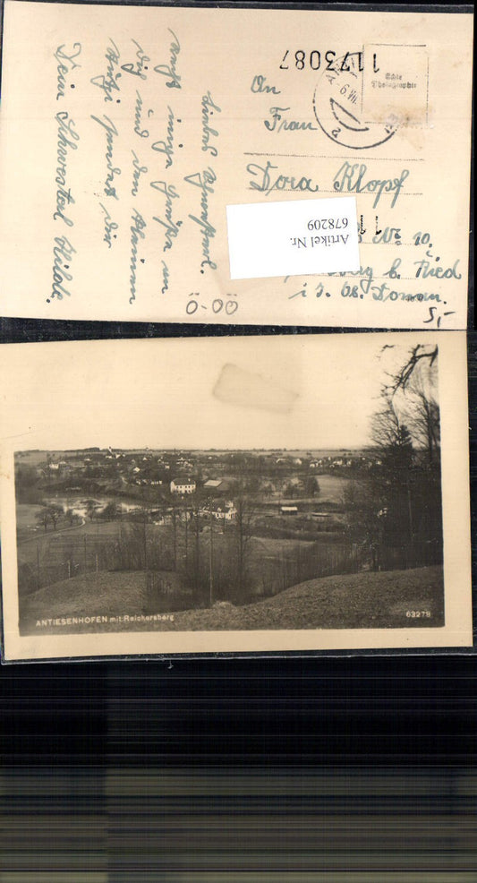 678209 seltene Foto-AK Antiesenhofen m. Reichersberg Ried im Innkreis