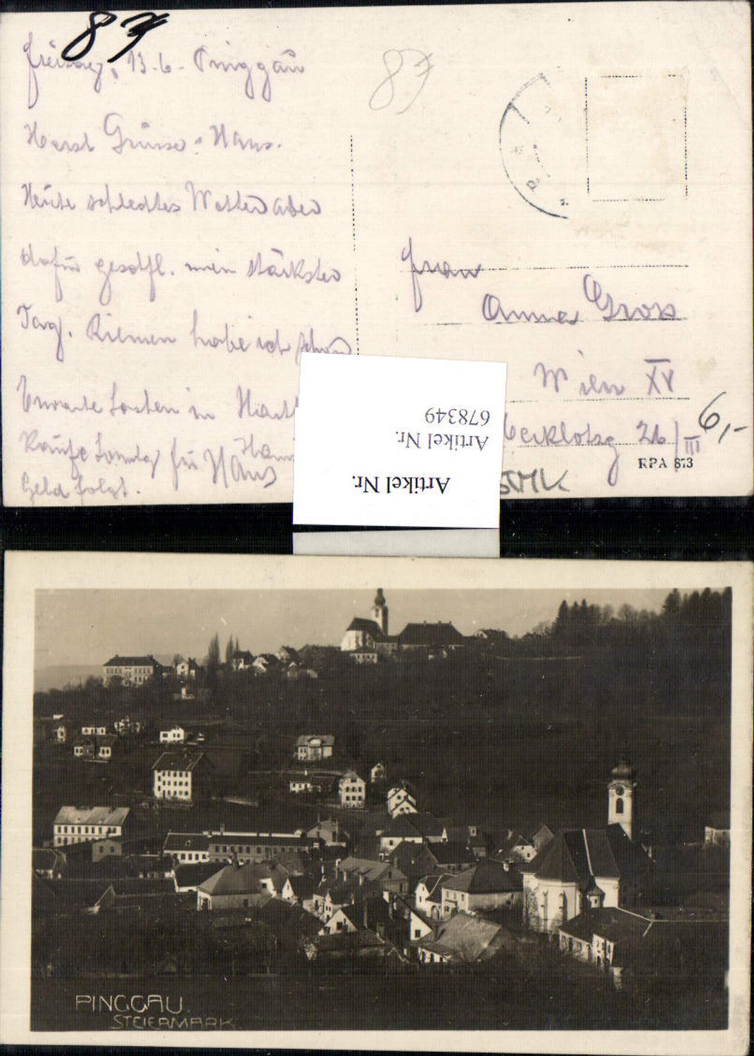 Alte Ansichtskarte – Old Postcard
