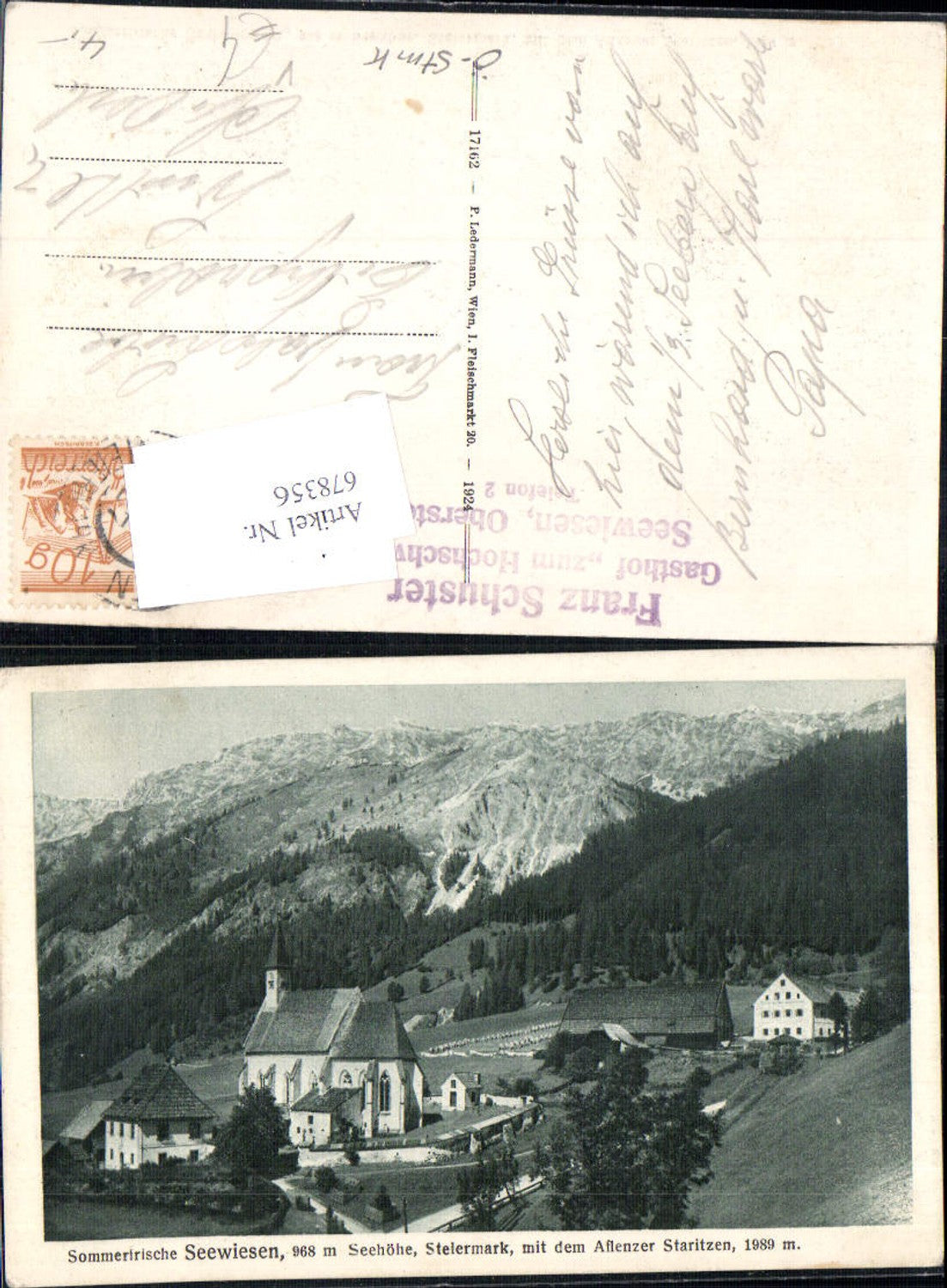 Alte Ansichtskarte – Old Postcard