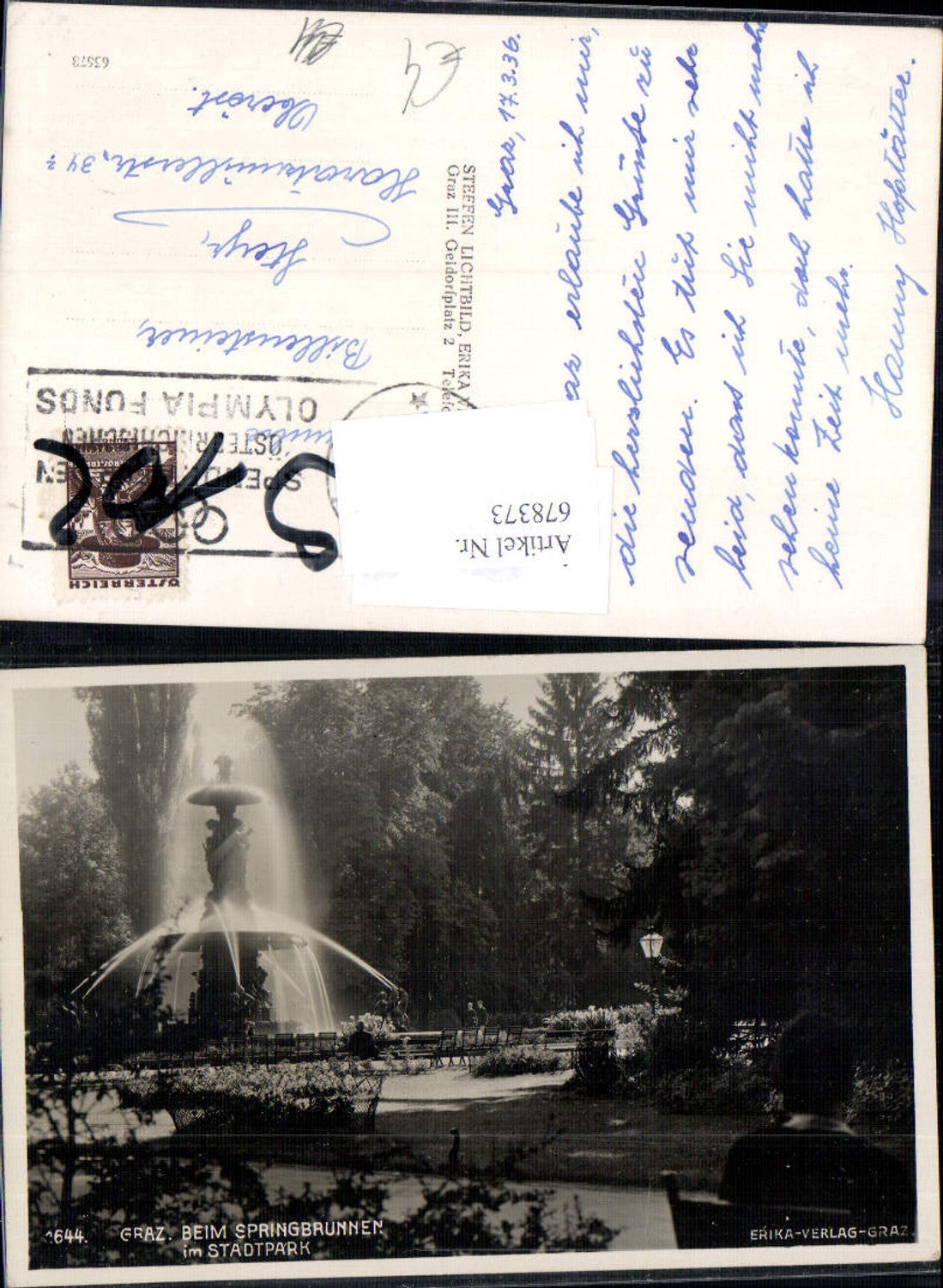 Alte Ansichtskarte – Old Postcard