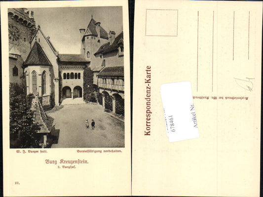 678461 W.J. Burger Burg Kreuzenstein b. Leobendorf Korneuburg