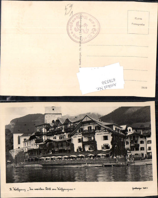 678530 St. Wolfgang am Wolfgangsee Weisses Rössl pub Foto Gastberger 166a