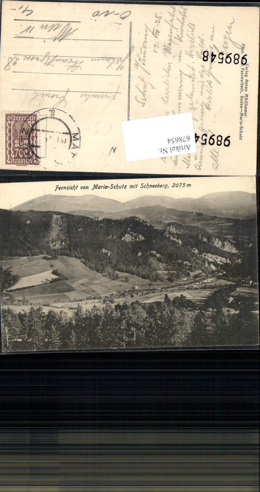 678654 Maria Schutz am Semmering Schottwien