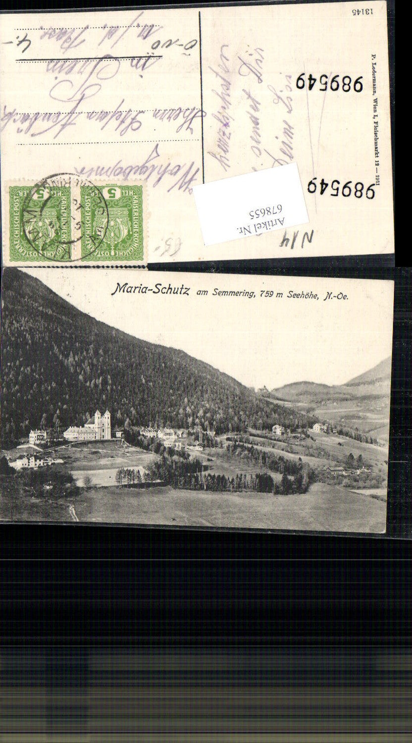 678655 Maria Schutz am Semmering Schottwien pub Ledermann 13145