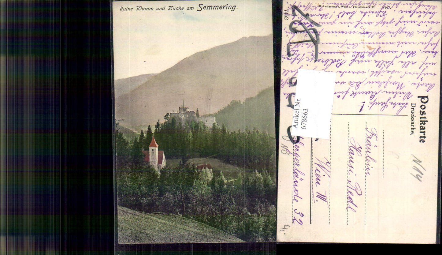 678663 Klamm Castle Ruins at Semmering