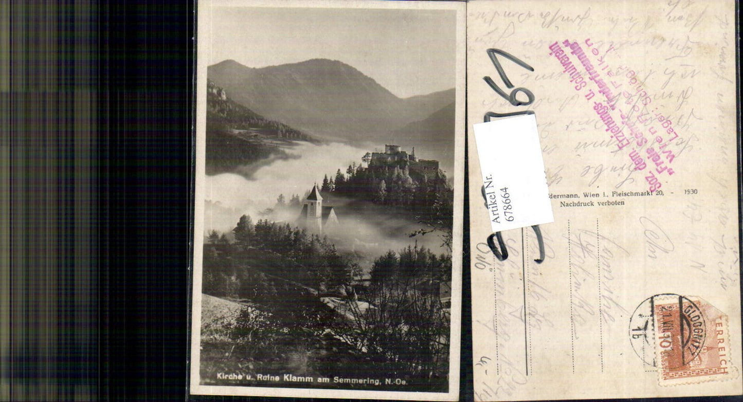 678664 Klamm Castle Ruins at Semmering