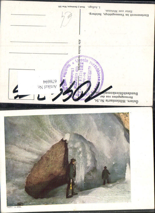 678694 Höhlenkarte 54 Eisriesenwelt Werfen