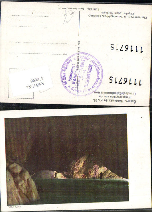 678696 Höhlenkarte 57 Eisriesenwelt Werfen