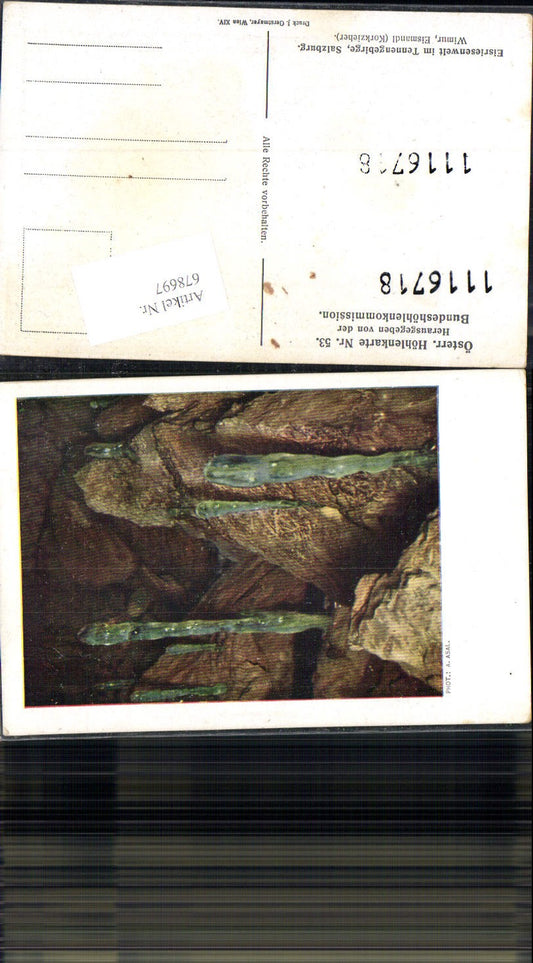 678697 Höhlenkarte 53 Eisriesenwelt Werfen