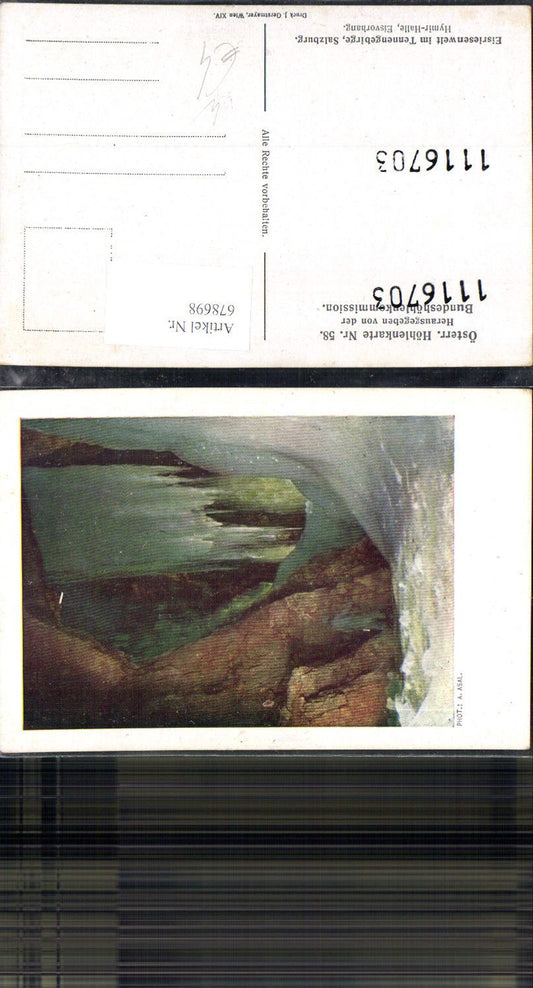 678698 Höhlenkarte 58 Eisriesenwelt Werfen