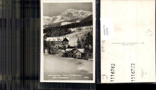 678700 Prein an der Rax Hotel Preinerwand