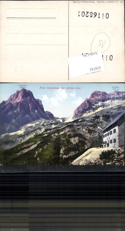 678743 Priel Schutzhaus Sektion Linz b. Hinterstoder pub Brandt 809