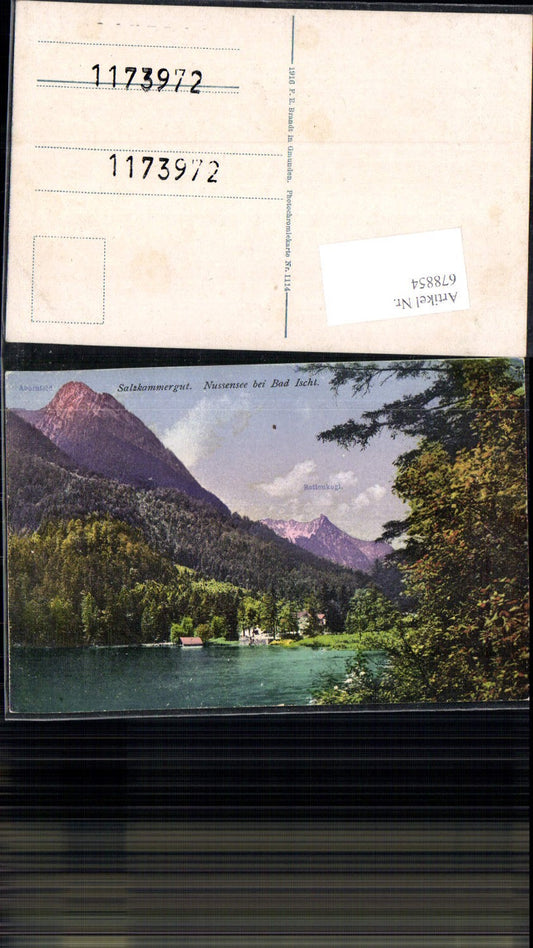 678854 Salzkammergut Nussensee b. Bad Ischl pub Brandt 1114