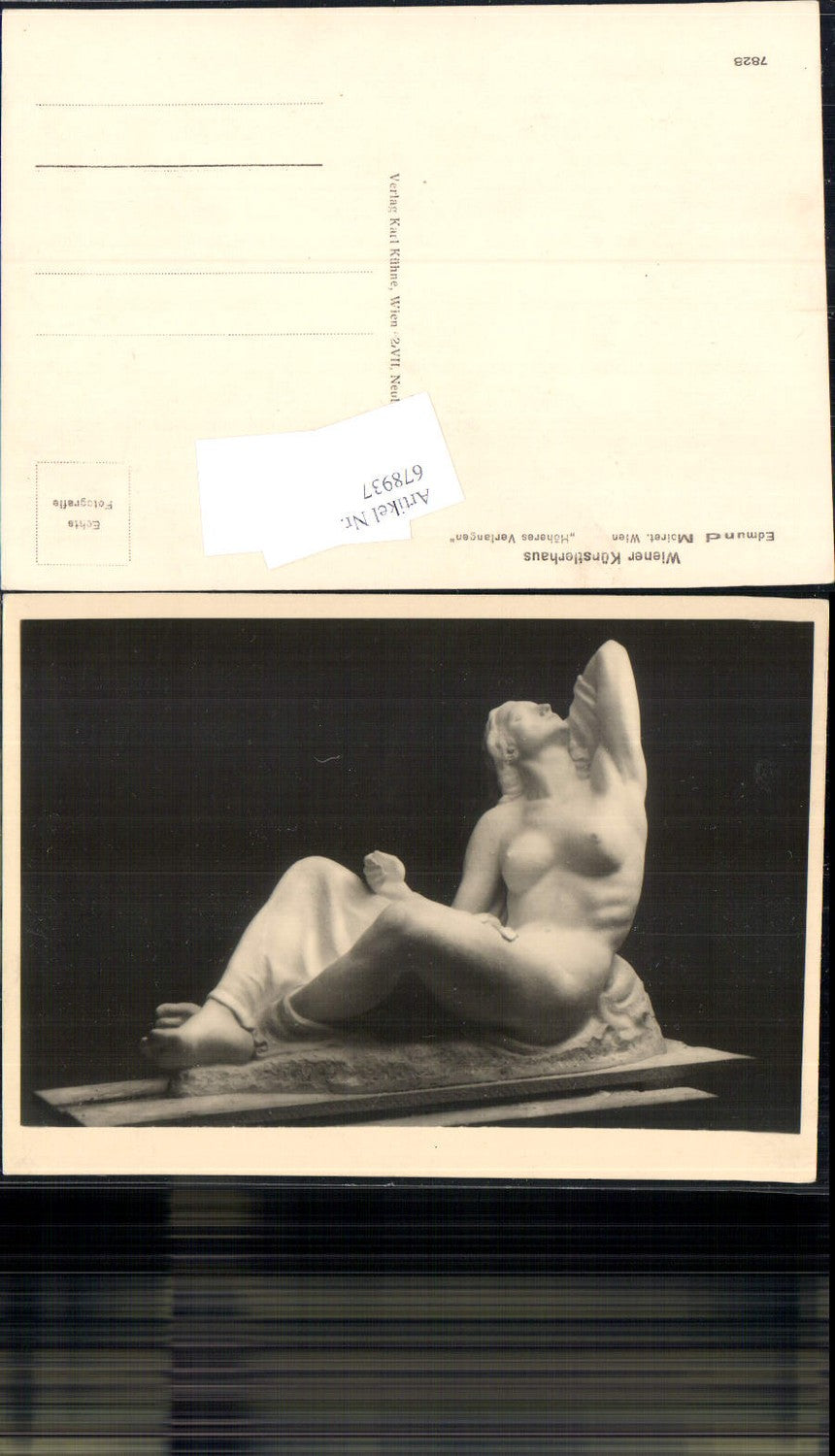 678937 Künstler AK Wiener Künstlerhaus 7828 Edmund Moiret Wien Akt Erotik