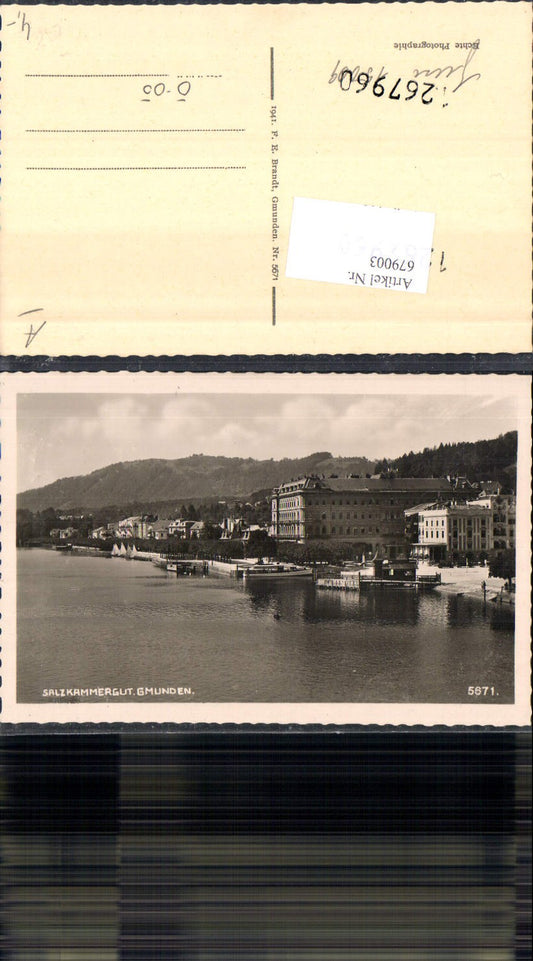 679003 Gmunden m. Hotel am Traunsee