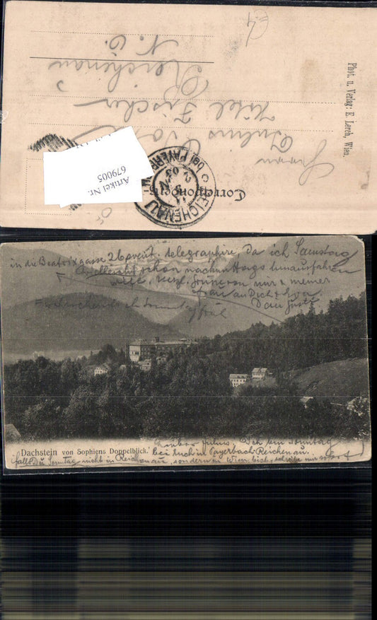 679005 Dachstein v. Sophiens Doppelblick bei Bad Ischl pub E. Lerch