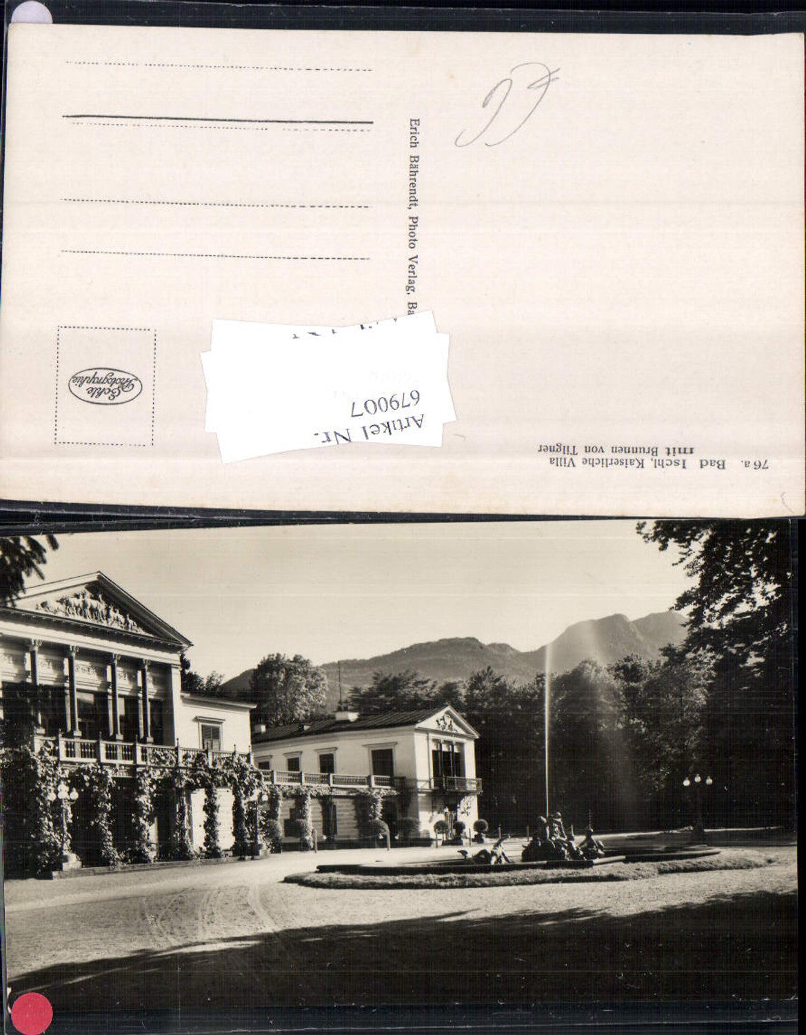 679007 Bad Ischl Kaiserliche Villa Brunnen v. Tilgner