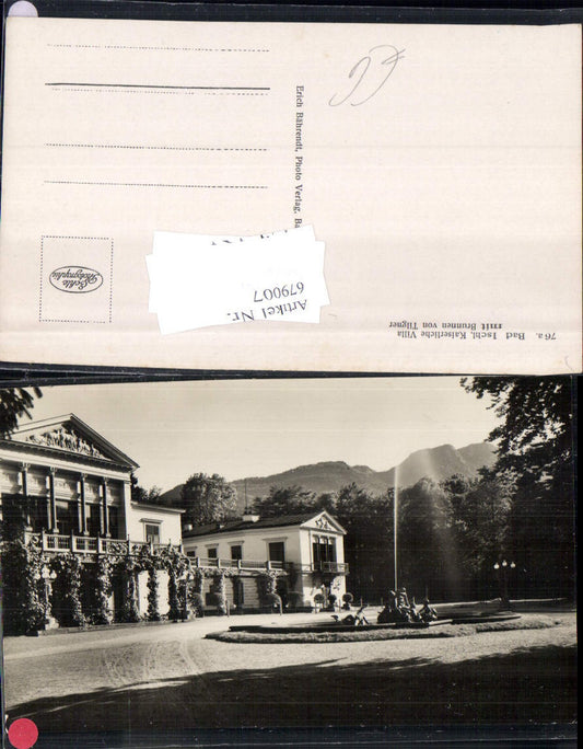 679007 Bad Ischl Kaiserliche Villa Brunnen v. Tilgner