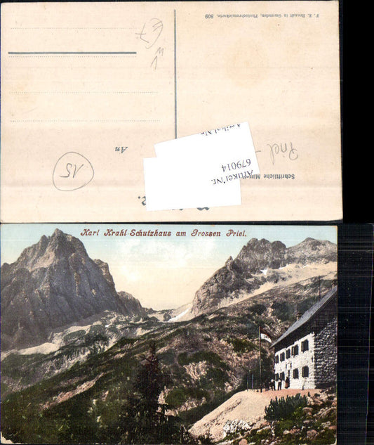 679014 Karl Krahl Schutzhaus am Priel Hinterstoder pub Brandt 809