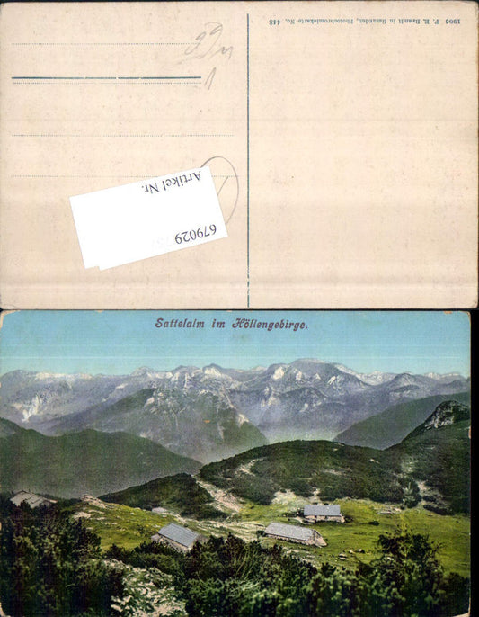 679029 Sattelalm im Höllengebirge b. Ebensee am Traunsee pub Brandt 448