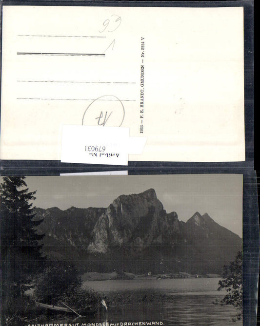 679031 Mondsee Partie m. Drachenwand pub Brandt 5224 V