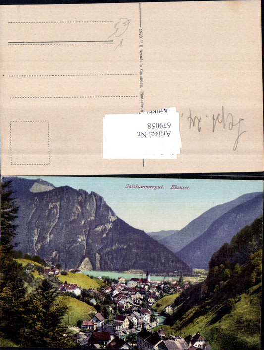 679058 Ebensee am Traunsee pub Brandt 1266