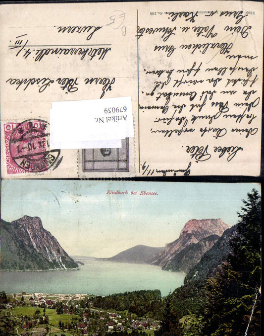 679059 Rindbach bei Ebensee am Traunsee pub Brandt 188