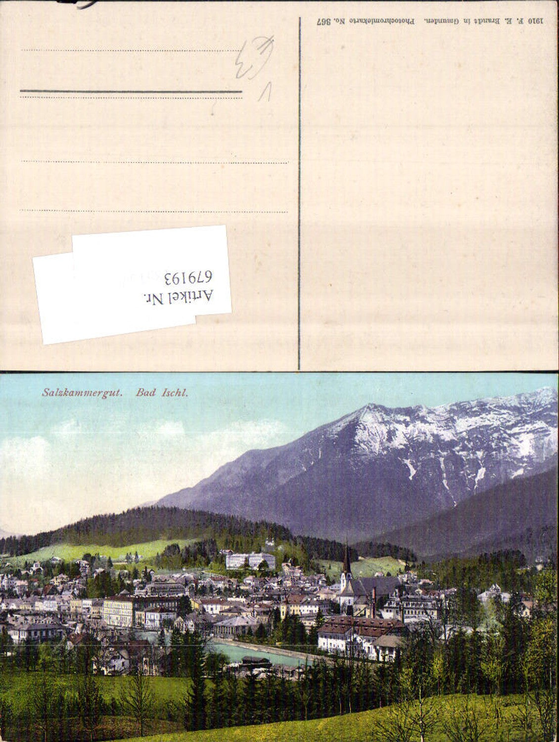 679193 Salzkammergut Bad Ischl pub Brandt 367