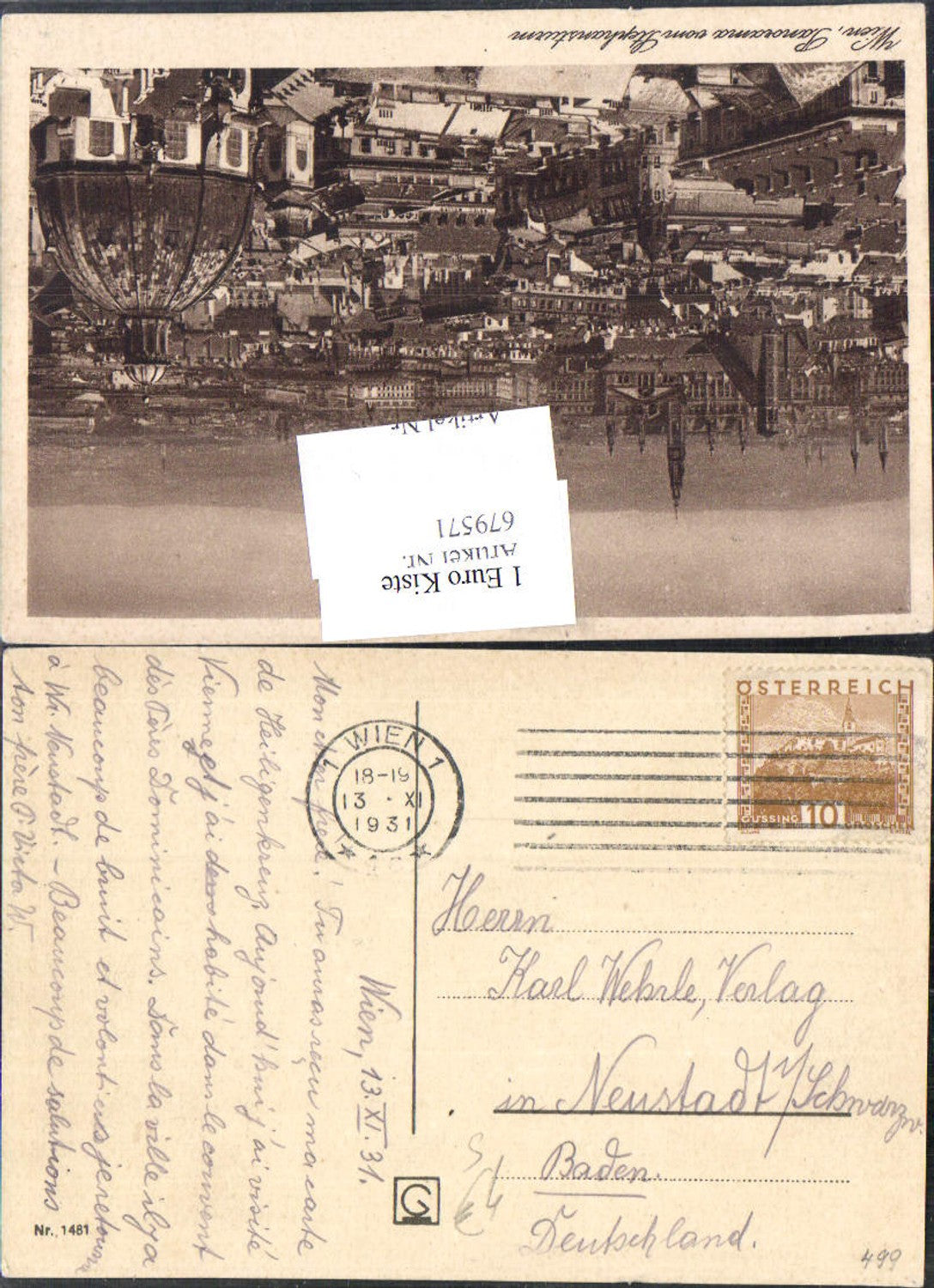 Alte Ansichtskarte – Old Postcard