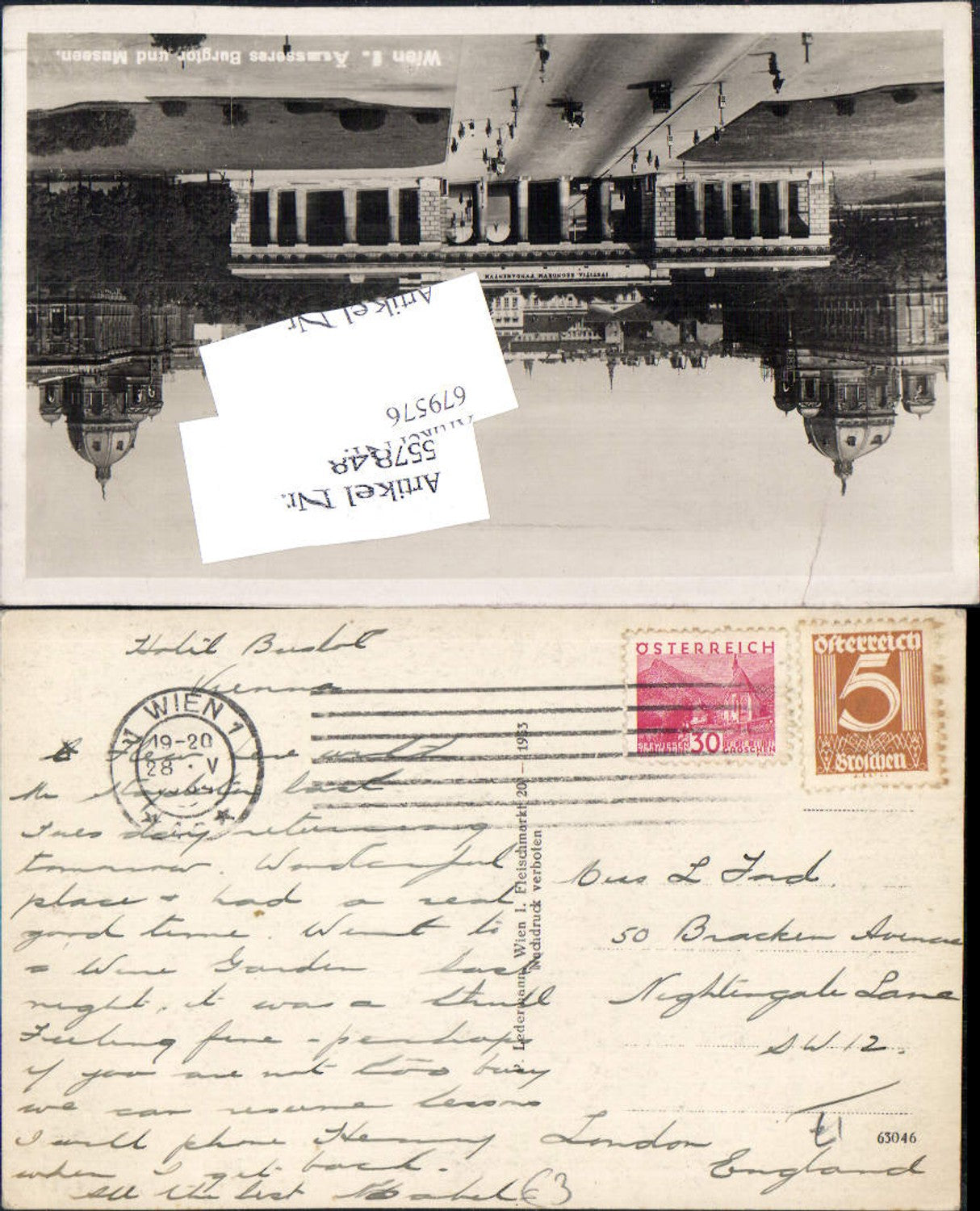 Alte Ansichtskarte – Old Postcard