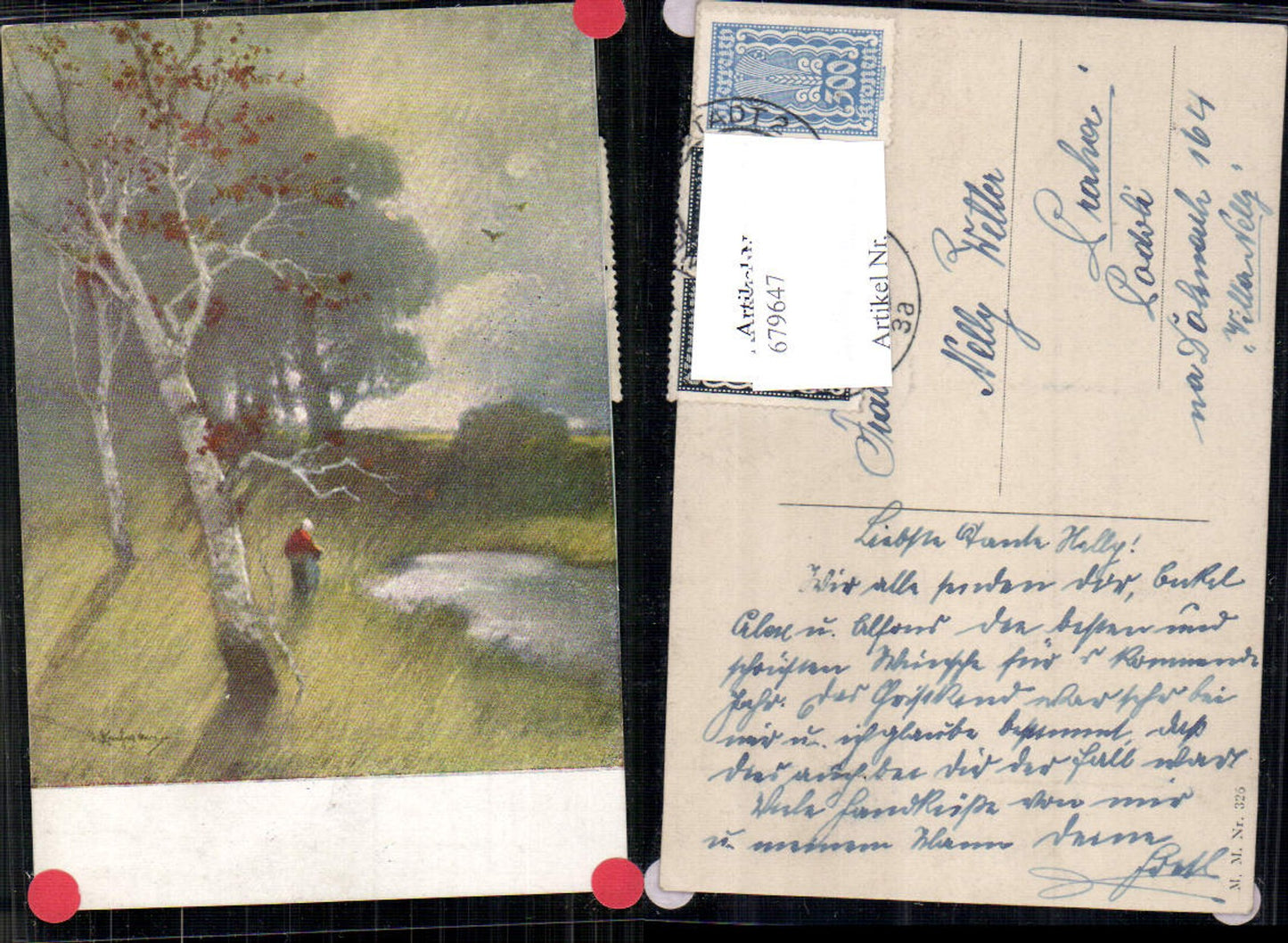 679647 Künstler AK A. Kaufmann Baum Moor pub M. Munk Vienne 325